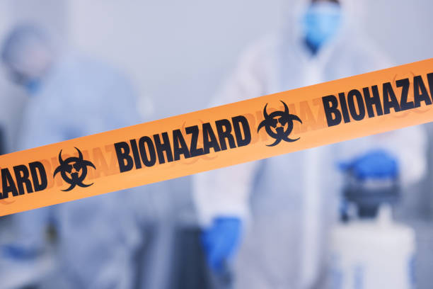 Professional Biohazard Cleanup technician working in Bath, ME